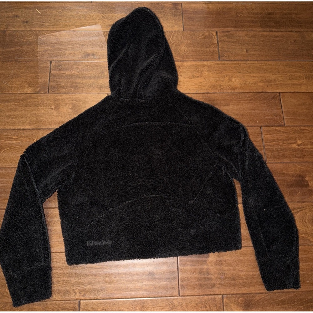 Lululemon Scuba Oversized Half Zip Hoodie‎ Pullover Fleece  Black, XS/S Crop - Picture 7 of 10